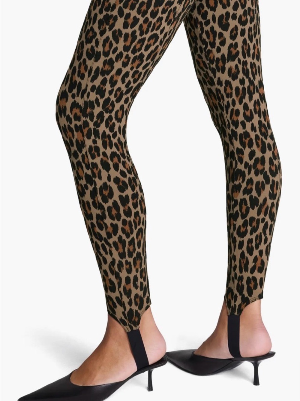Spanx spanxsupersmooth perfectfit pointe stirrup legging leopard medium